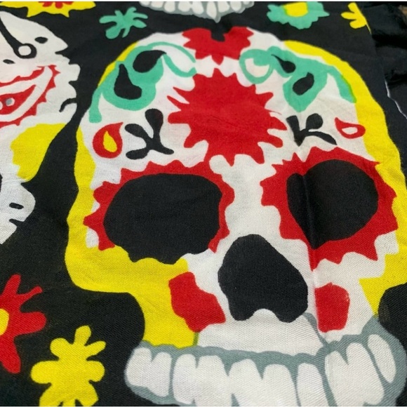 Mr Buho Sarong Vibrant Swim Cover Wrap Skirt Skull Design - Picture 11 of 12